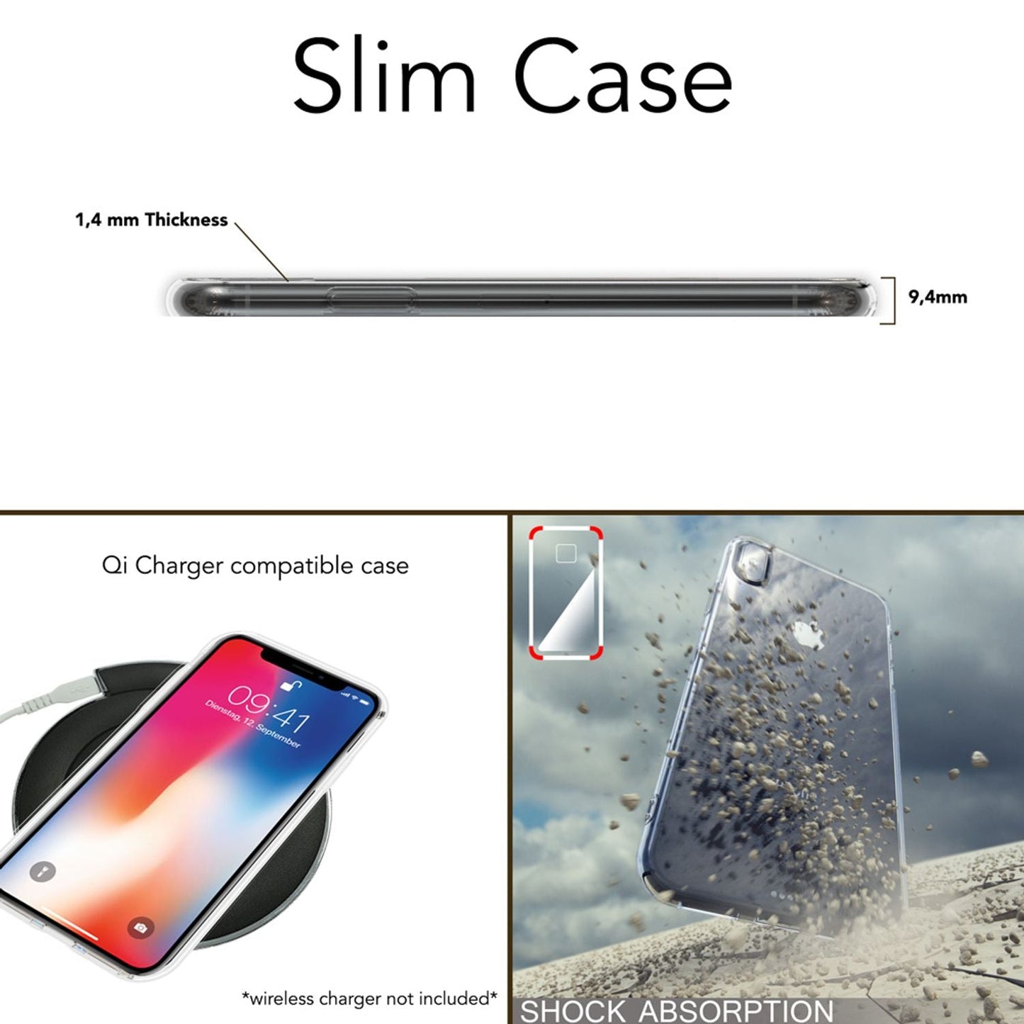 NALIA Handyhülle für Apple iPhone XS Max Hülle, Dünne Silikon Schutzhülle Case