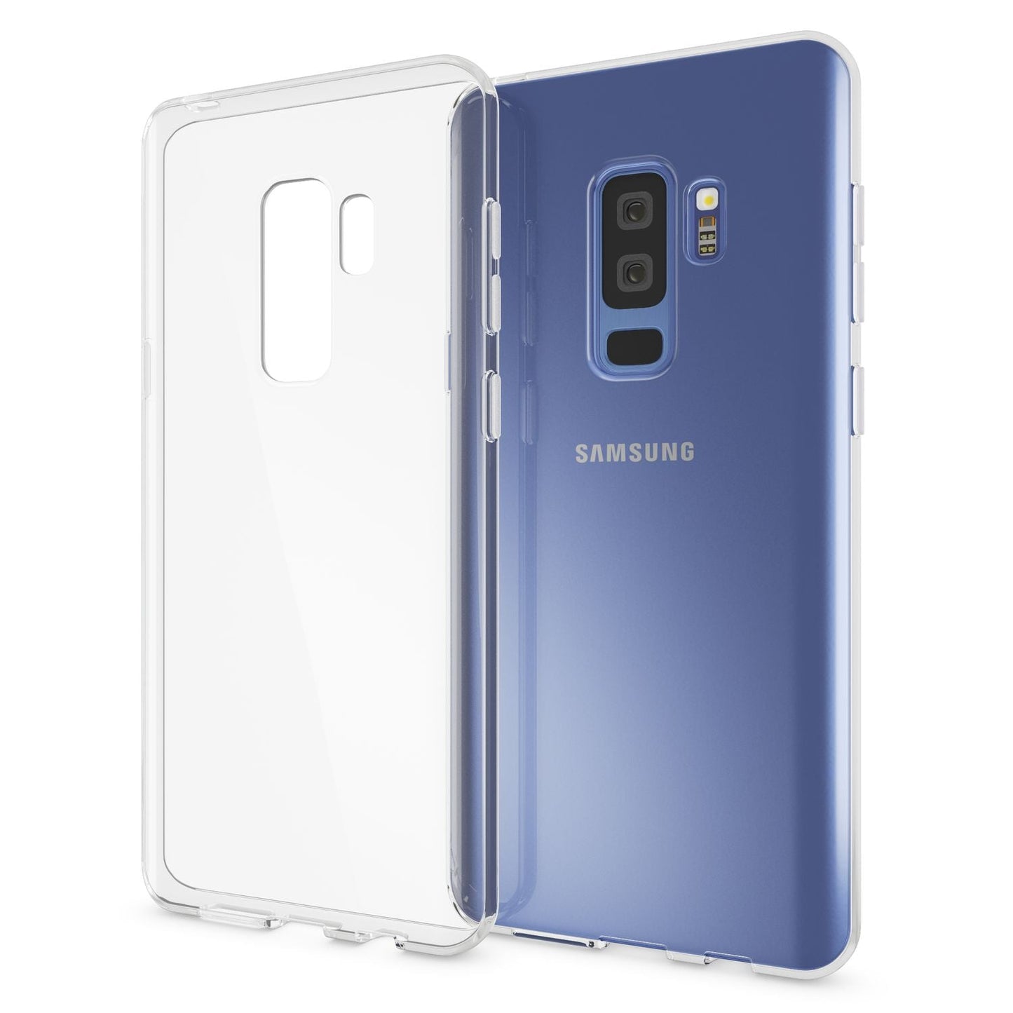 NALIA símahulstur fyrir Samsung Galaxy S9 Plus, þunnt sílikonhlífðarhulstur