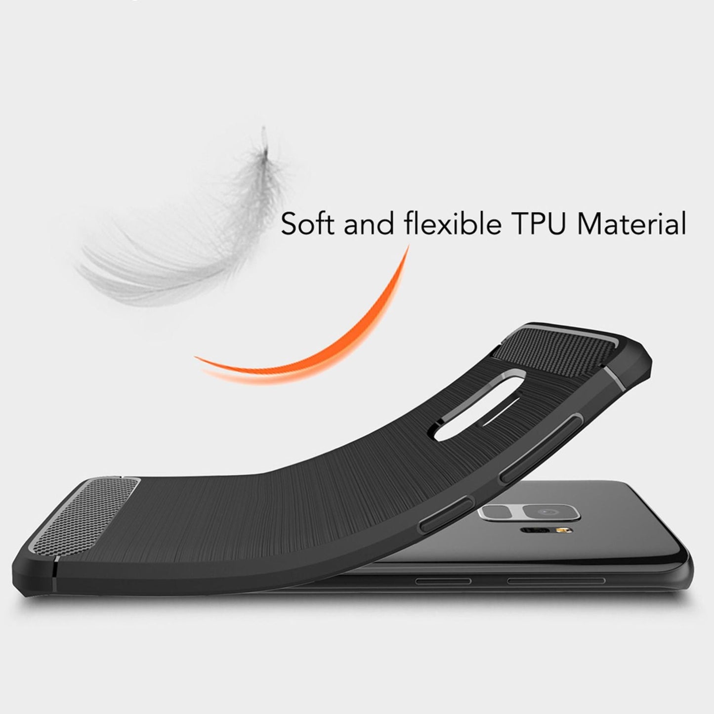 Samsung Galaxy S9 símahulstur frá NALIA, Ultra þunnt sílikonhulstur fyrir vernd