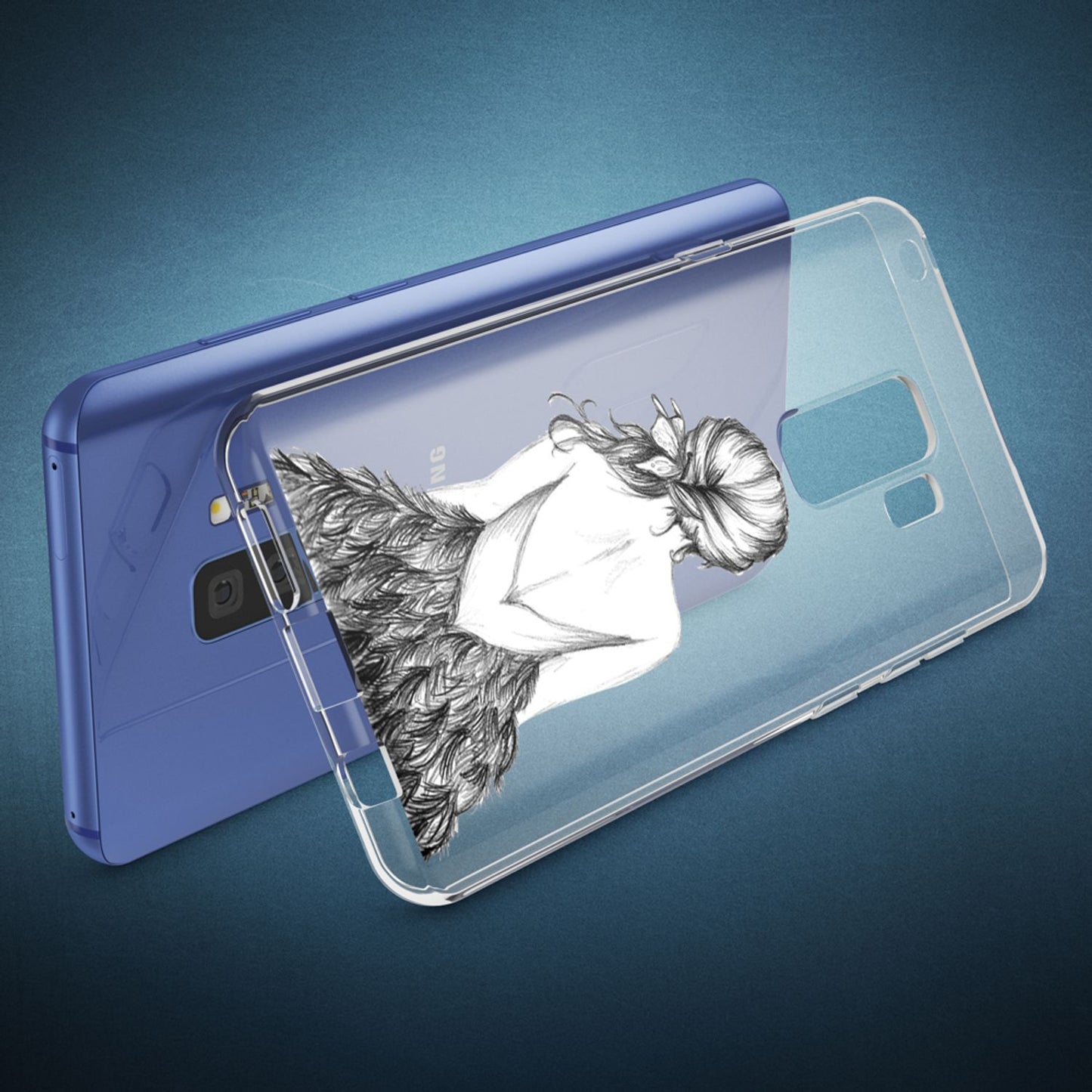 Samsung Galaxy S9 Plus hulstur frá NALIA, þunnt hlífðarhulstur fyrir sílikon