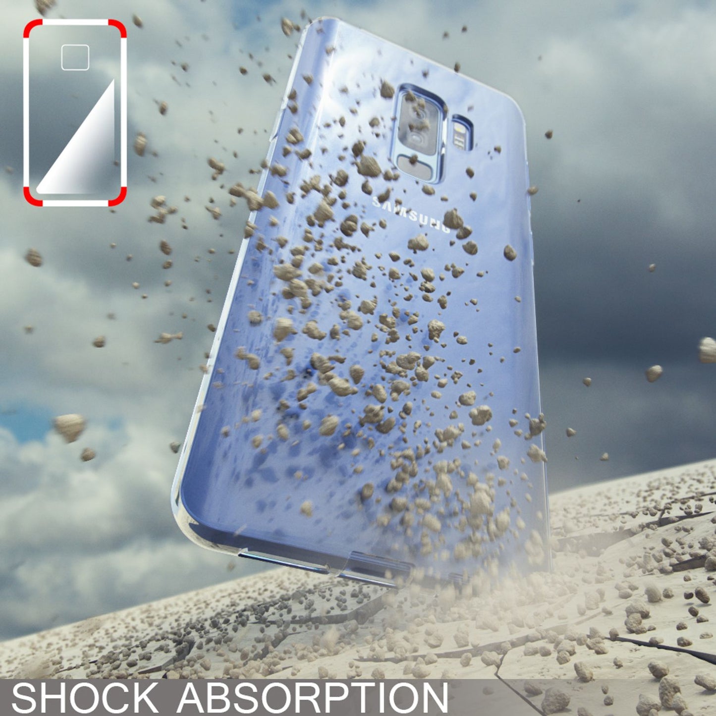 Samsung Galaxy S9 Plus hulstur frá NALIA, þunnt hlífðarhulstur fyrir sílikon