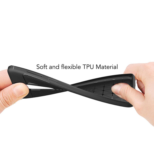 Samsung Galaxy S9 Plus Leather Look Phone Case by NALIA, Slim Silicone Case Cover