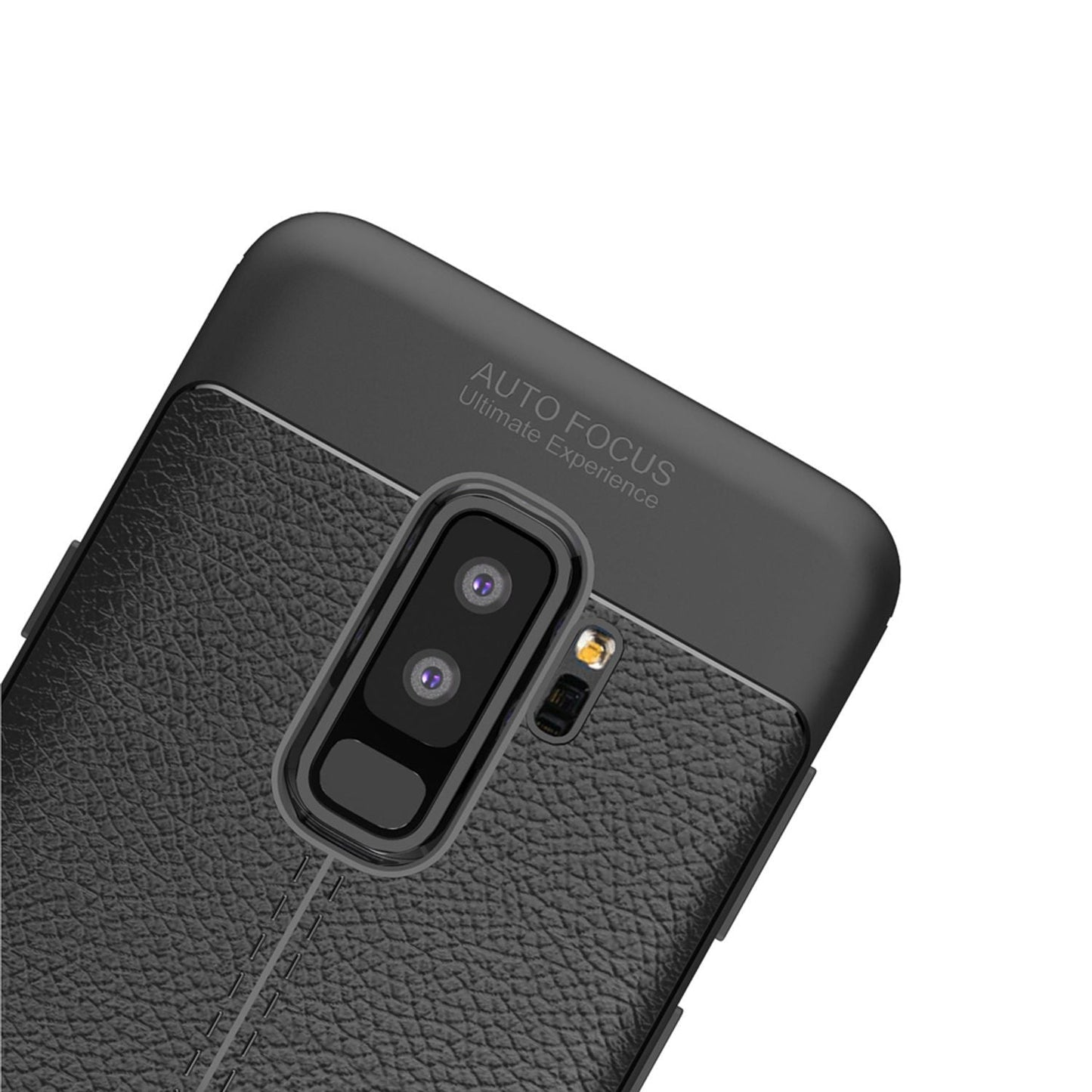 Samsung Galaxy S9 Plus Leder Look Handy Hülle von NALIA, Slim Silikon Case Cover