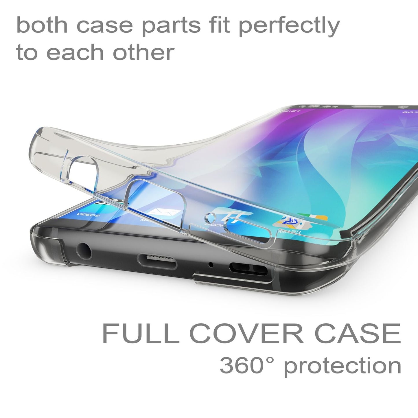 Samsung Galaxy S9 360 Grad Handy Hülle von NALIA Full Cover vorne & hinten Rundum