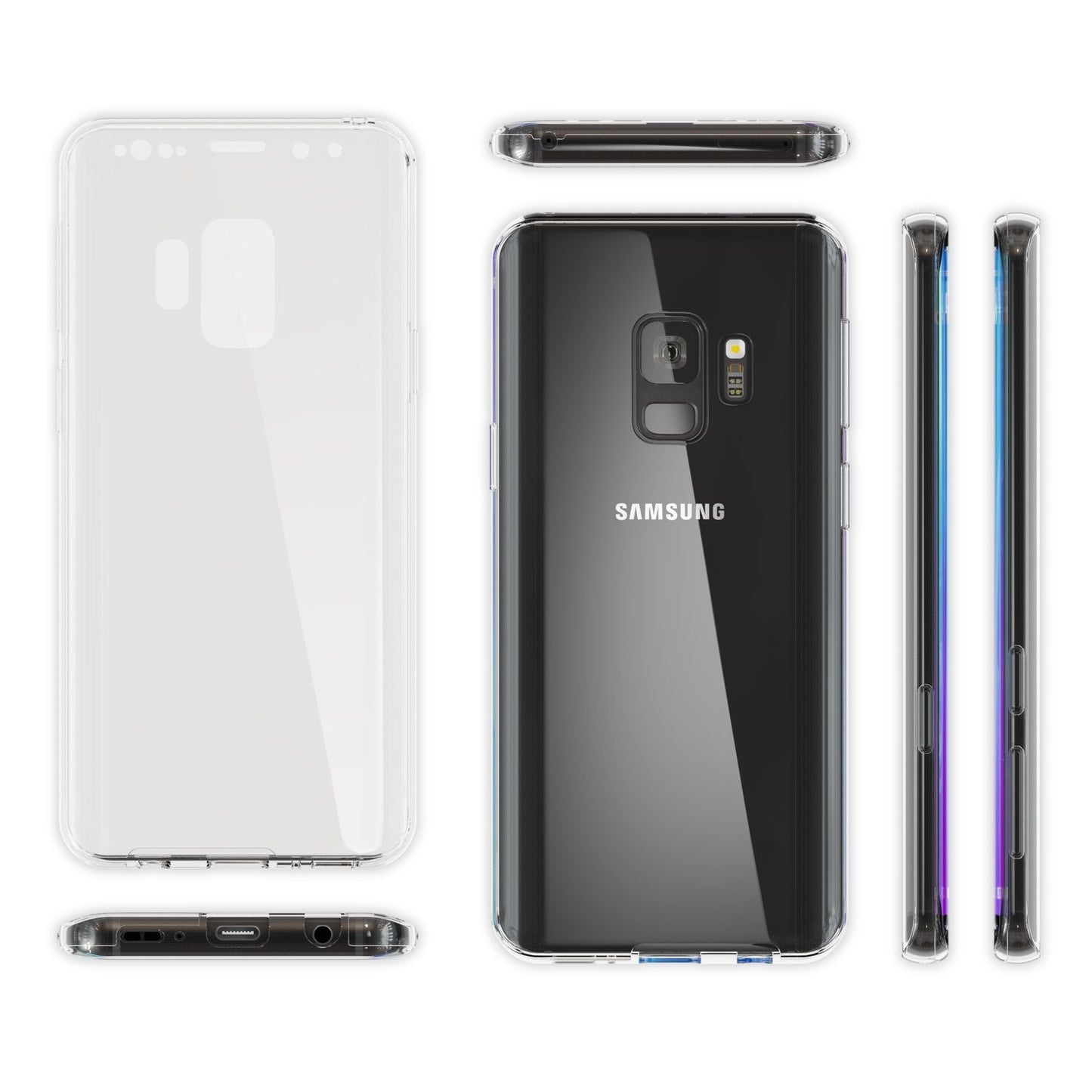 Samsung Galaxy S9 360 Grad Handy Hülle von NALIA Full Cover vorne & hinten Rundum