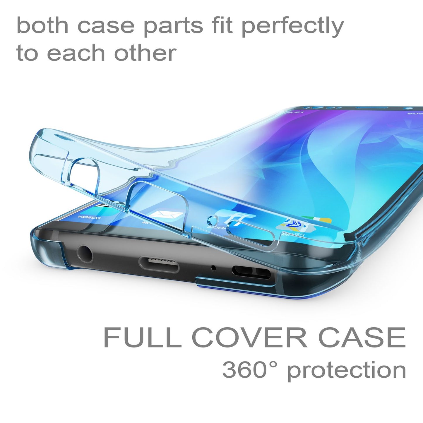 Samsung Galaxy S9 360 Grad Handy Hülle von NALIA Full Cover vorne & hinten Rundum