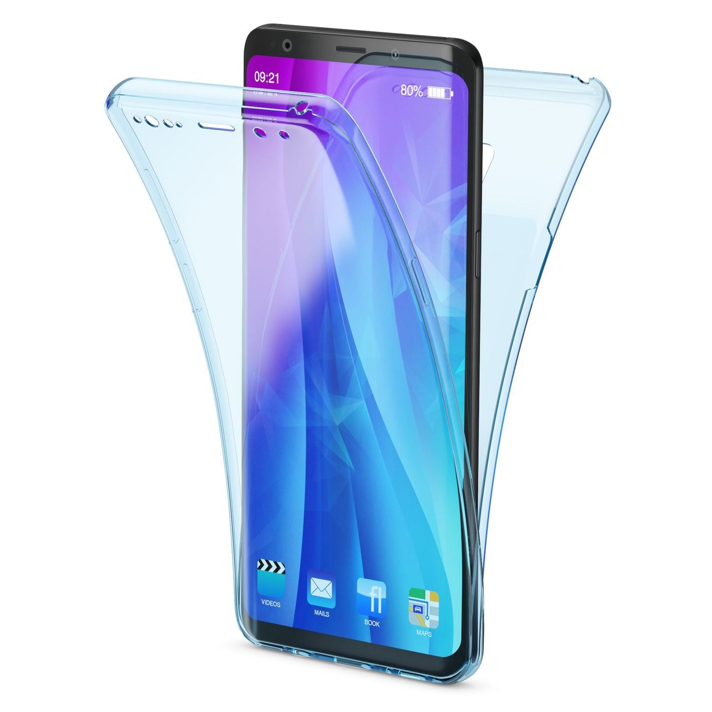 Samsung Galaxy S9 Plus 360 Degree Phone Case by NALIA, Full Cover Front and Back