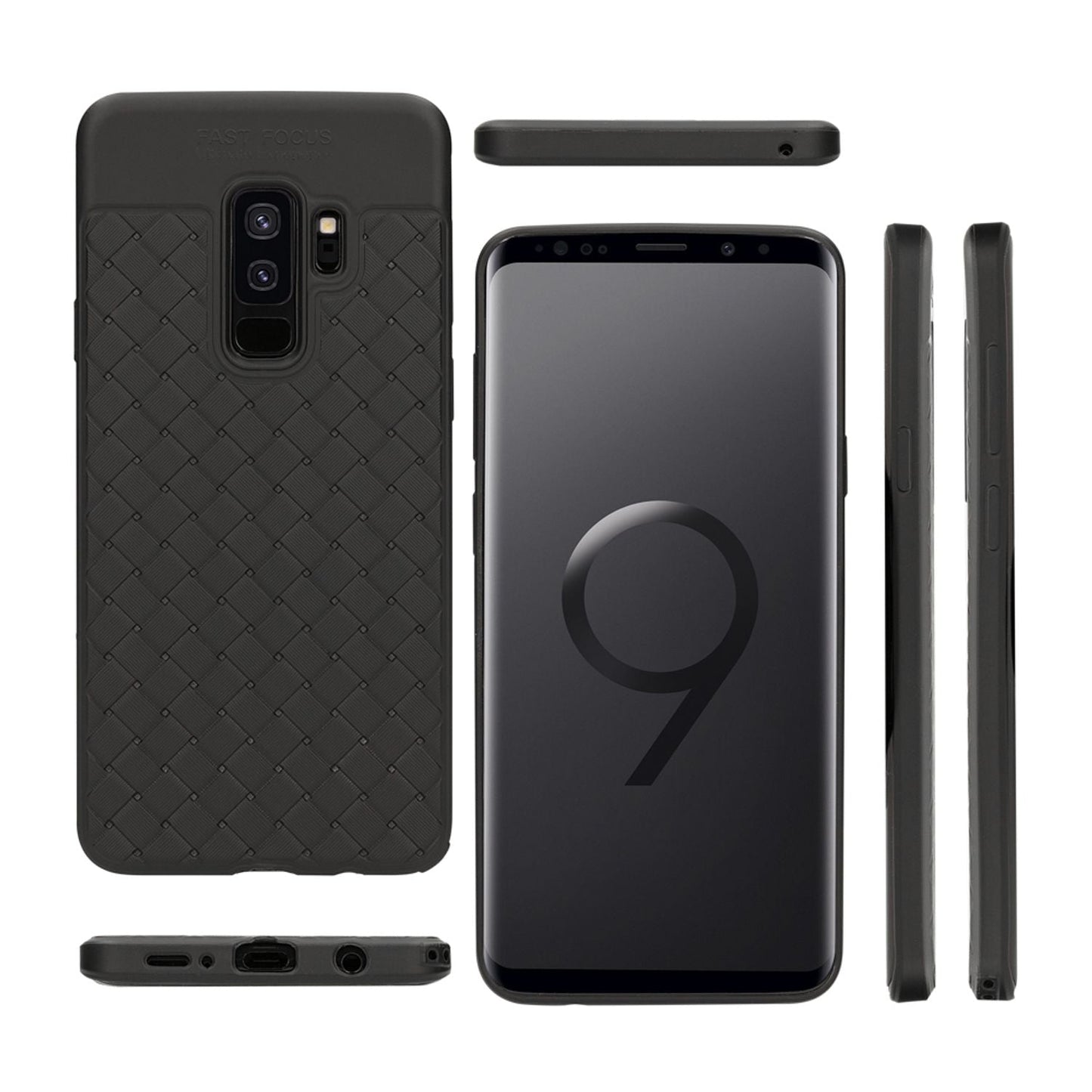 Samsung Galaxy S9 Plus símahulstur frá NALIA, ofið TPU sílikon hulstur