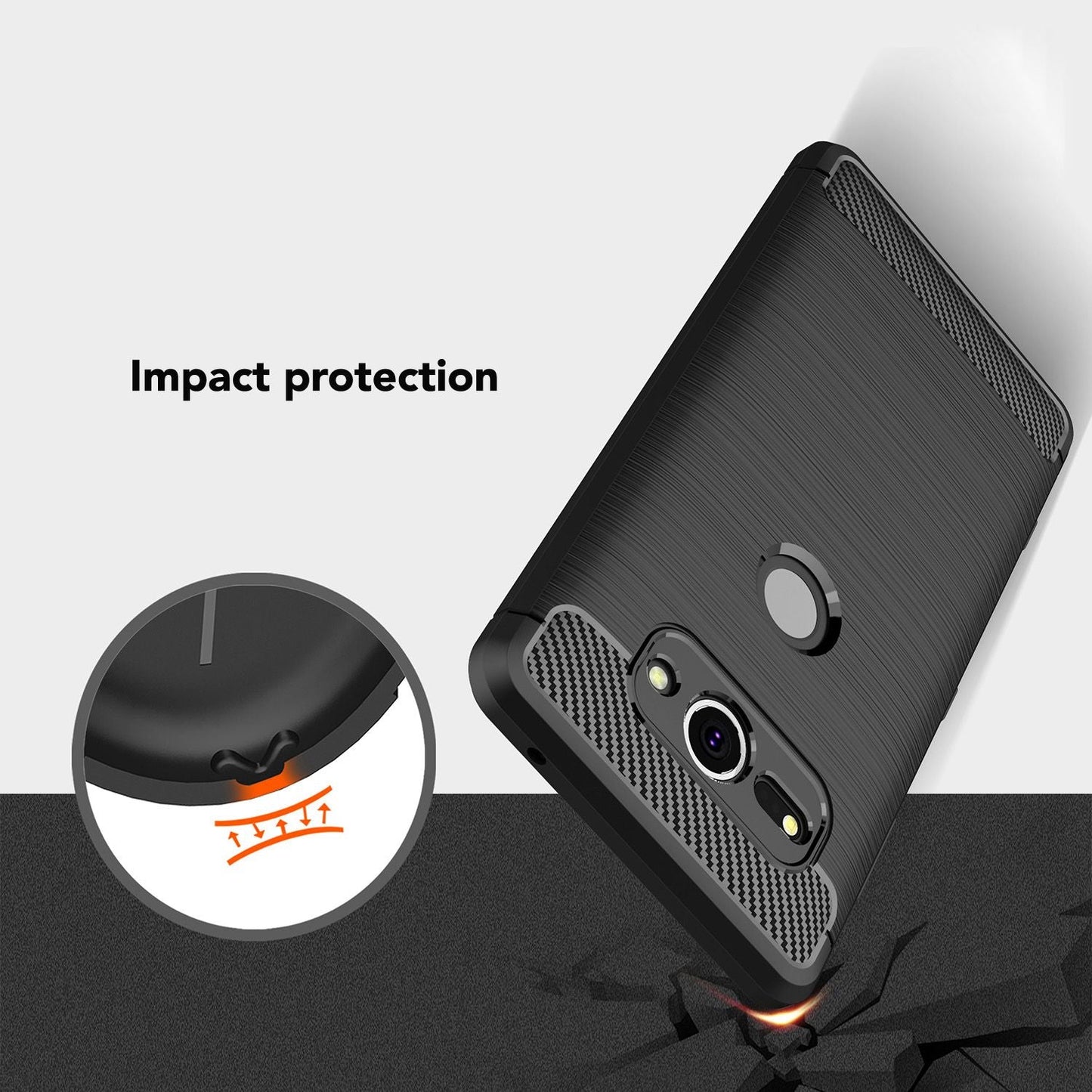 Sony Xperia XZ2 Compact Handy Hülle von NALIA, Silikon Case Cover, Dünner Schutz