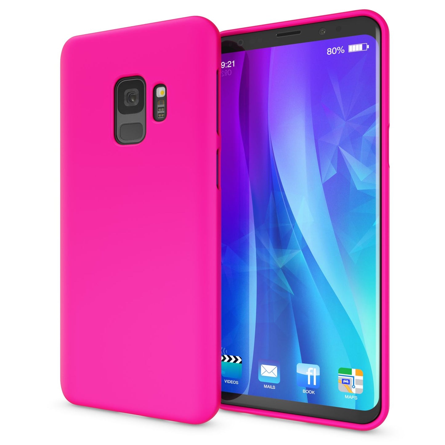 Samsung Galaxy S9 hulstur frá NALIA, ofurþunnt TPU sílikon Neon hulstur