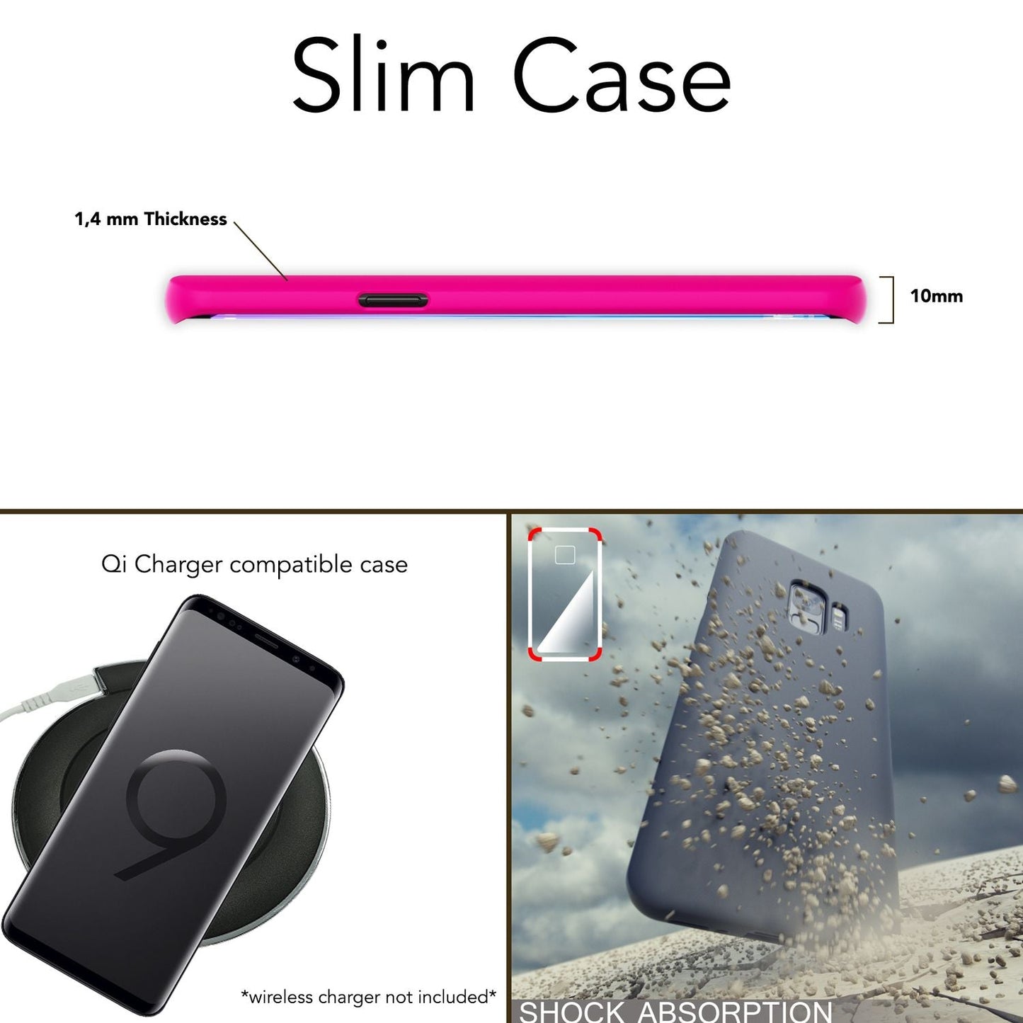 Samsung Galaxy S9 hulstur frá NALIA, ofurþunnt TPU sílikon Neon hulstur