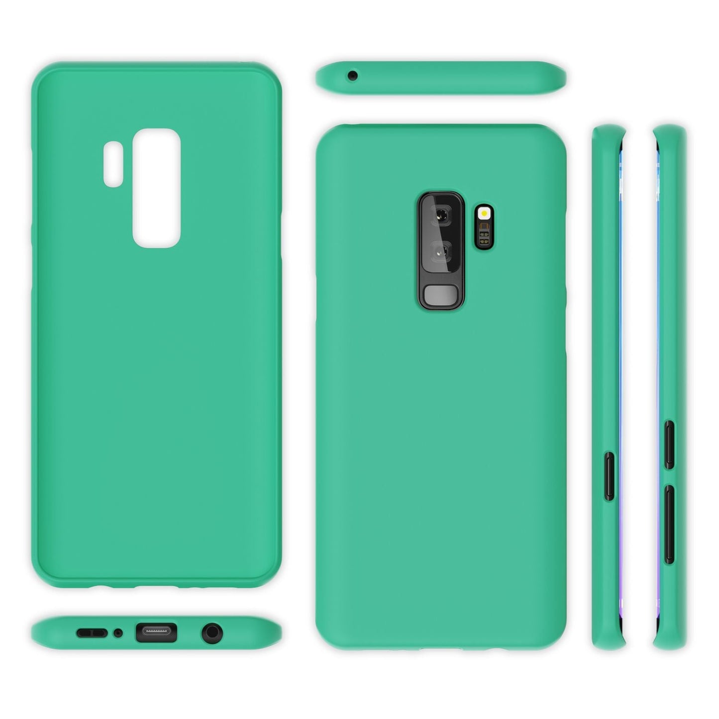 Samsung Galaxy S9 Plus Handy Hülle von NALIA, Ultra-Slim TPU Silikon Neon Case