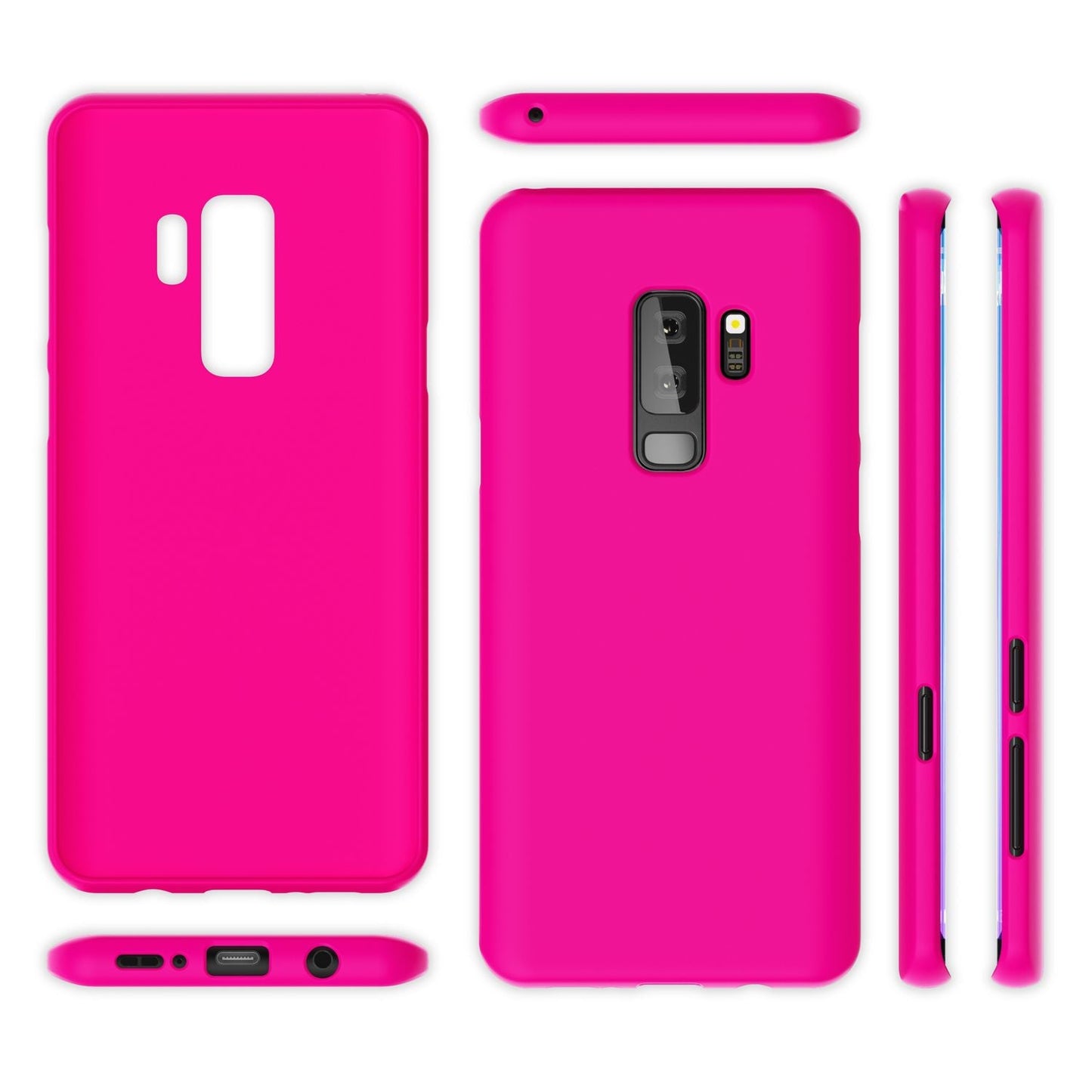 Samsung Galaxy S9 Plus Handy Hülle von NALIA, Ultra-Slim TPU Silikon Neon Case