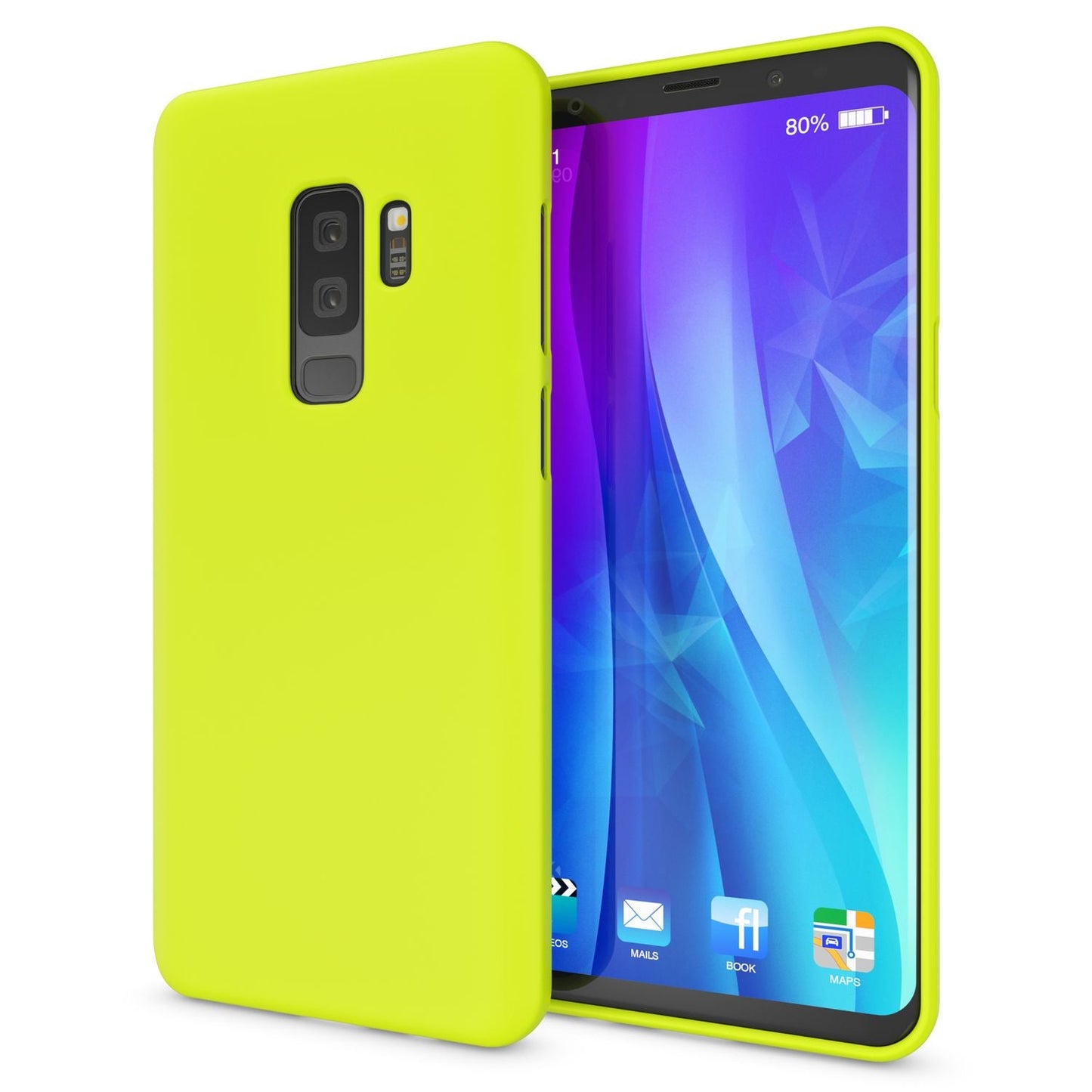 Samsung Galaxy S9 Plus Handy Hülle von NALIA, Ultra-Slim TPU Silikon Neon Case