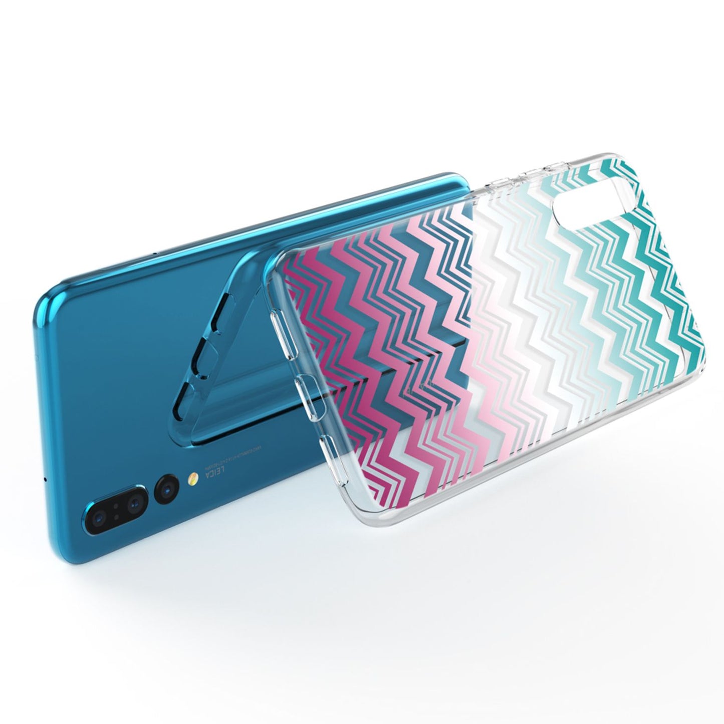 Huawei P20 Pro hulstur frá NALIA, þunnt sílikonmynstrað hlífðarhulstur