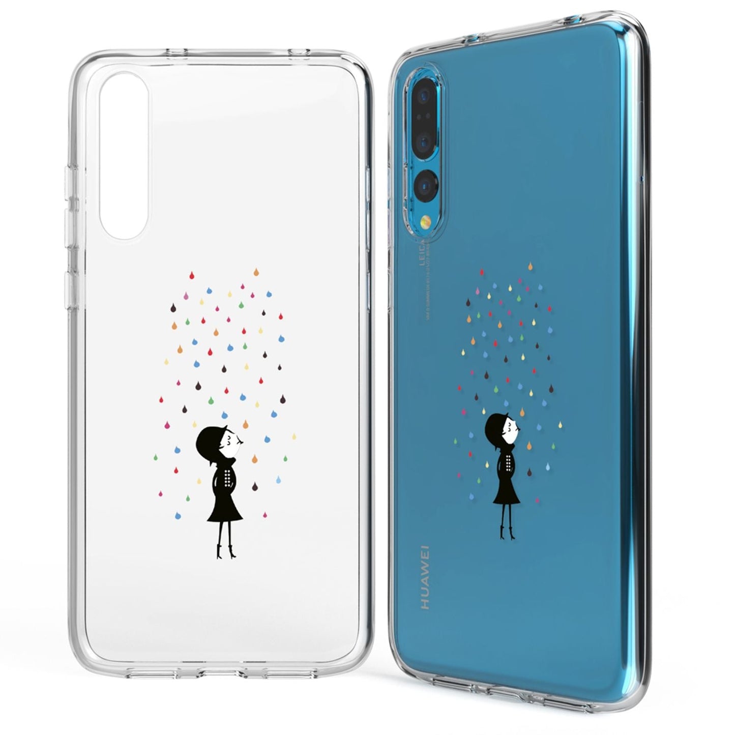 Huawei P20 Pro hulstur frá NALIA, þunnt sílikonmynstrað hlífðarhulstur
