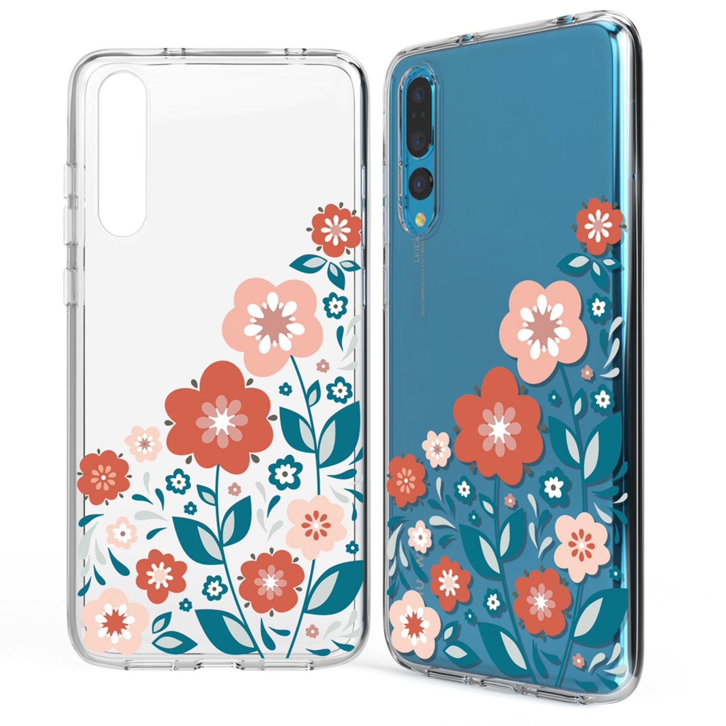 Huawei P20 Pro hulstur frá NALIA, þunnt sílikonmynstrað hlífðarhulstur