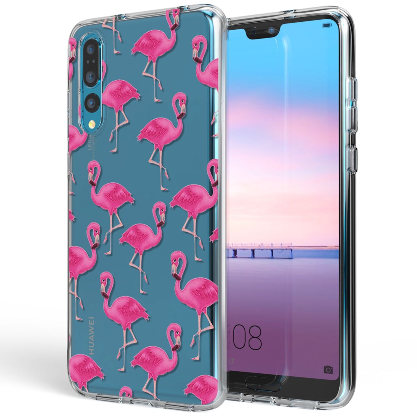 Huawei P20 Pro hulstur frá NALIA, þunnt sílikonmynstrað hlífðarhulstur