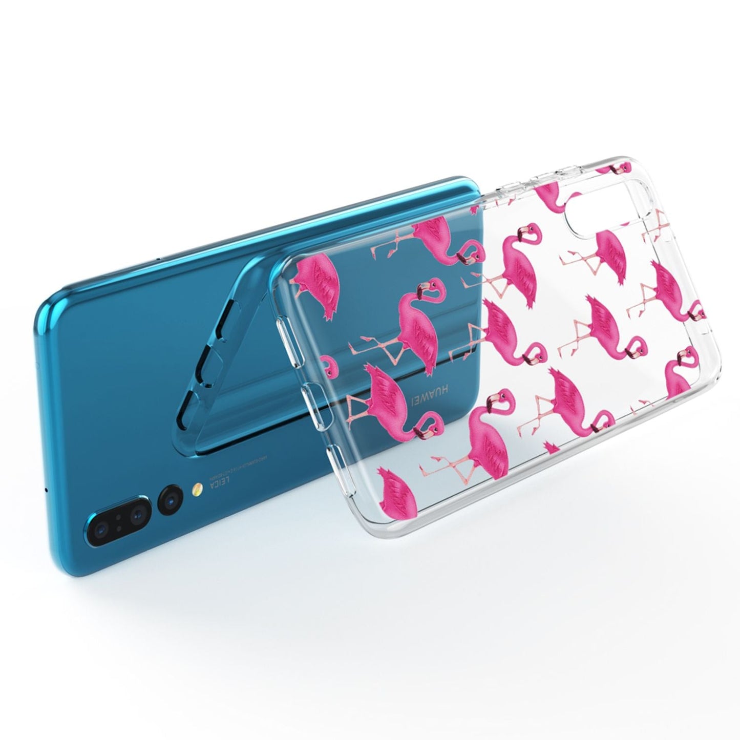 Huawei P20 Pro hulstur frá NALIA, þunnt sílikonmynstrað hlífðarhulstur