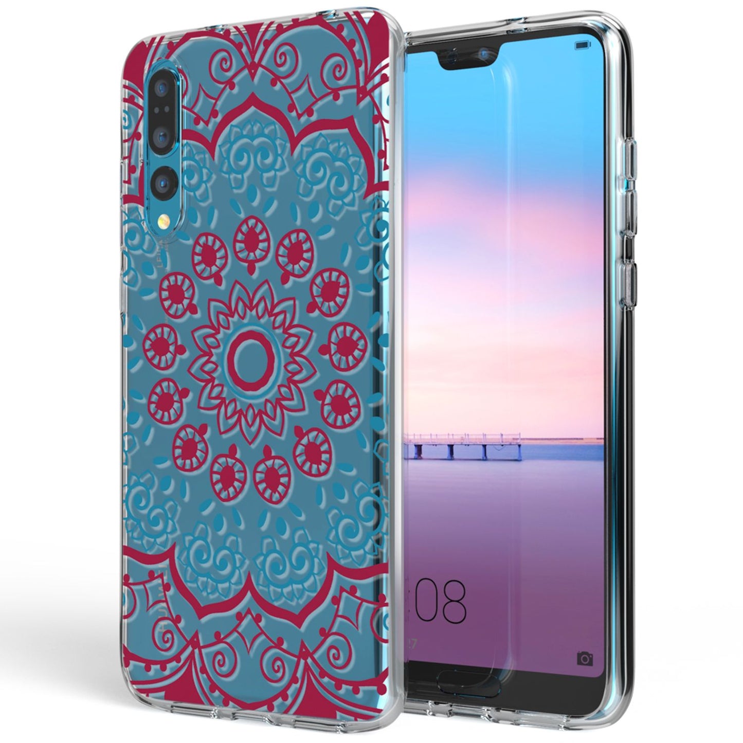 Huawei P20 Pro hulstur frá NALIA, þunnt sílikonmynstrað hlífðarhulstur