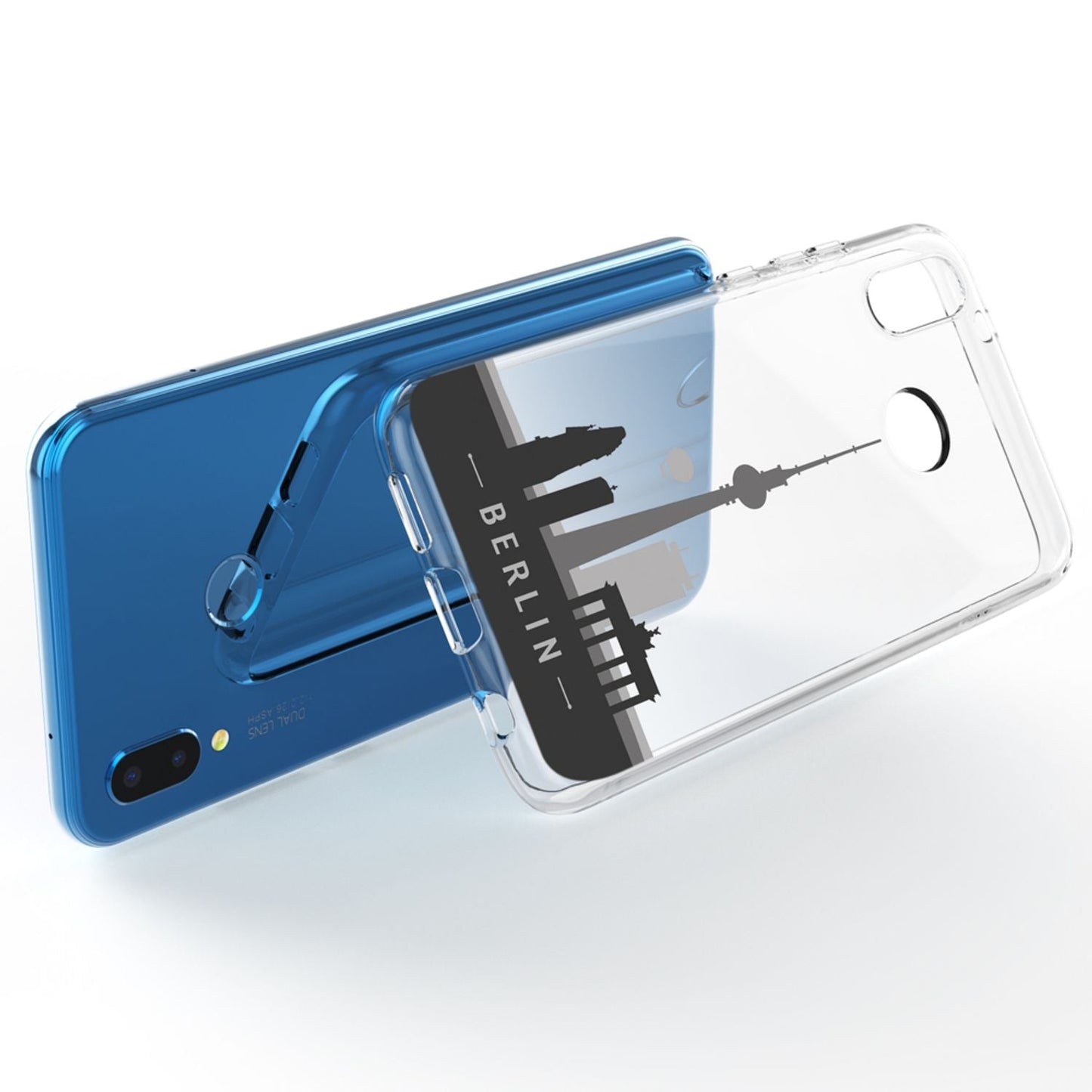 Huawei P20 Lite hulstur frá NALIA, þunnt sílikonhlífðarhulstur