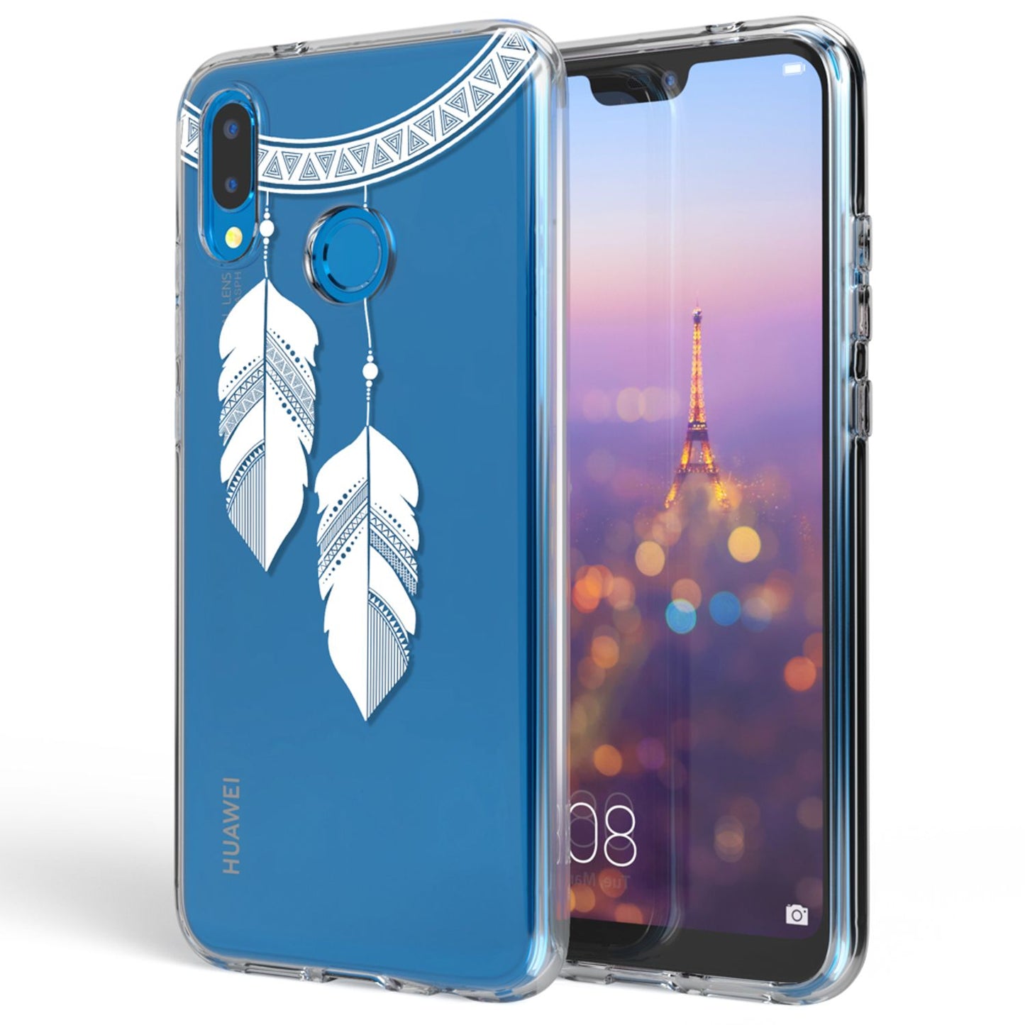Huawei P20 Lite hulstur frá NALIA, þunnt sílikonhlífðarhulstur
