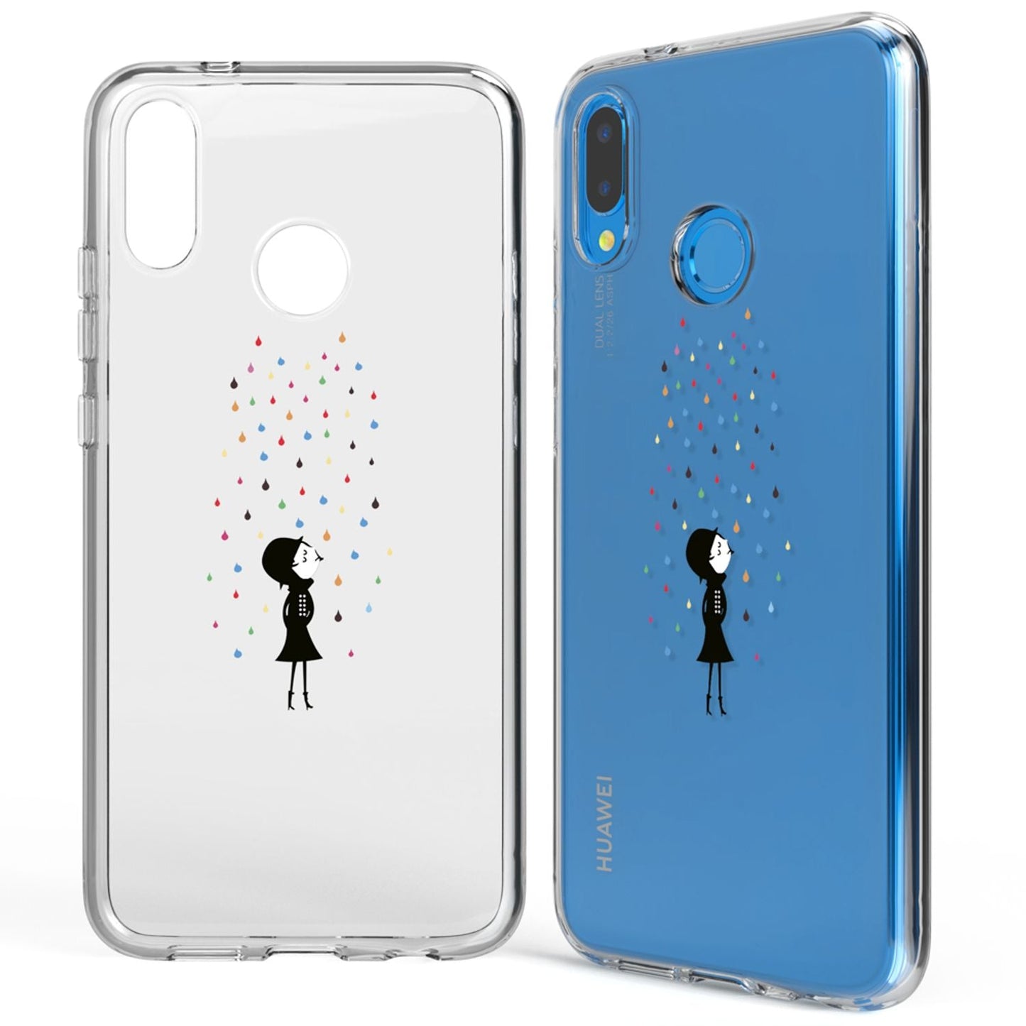 Huawei P20 Lite hulstur frá NALIA, þunnt sílikonhlífðarhulstur