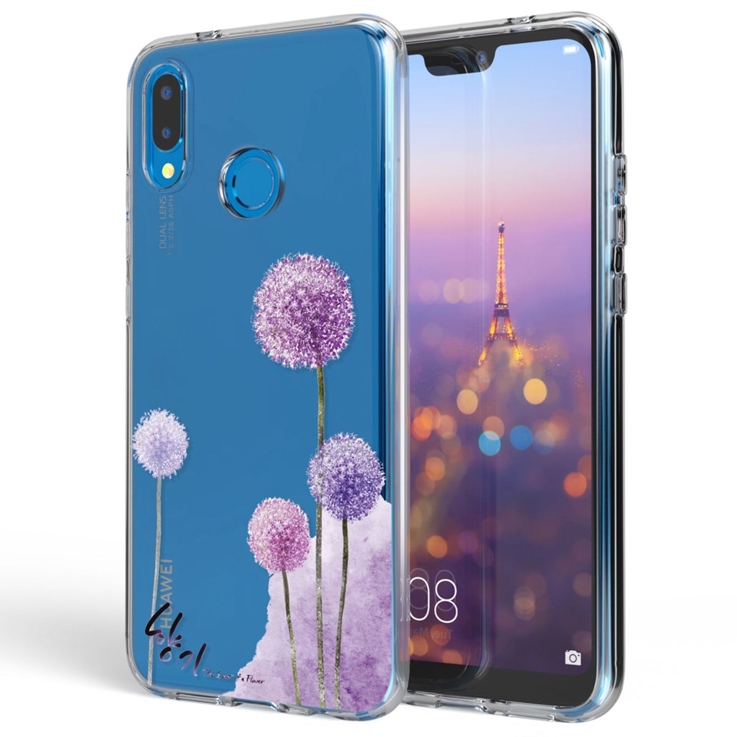 Huawei P20 Lite hulstur frá NALIA, þunnt sílikonhlífðarhulstur
