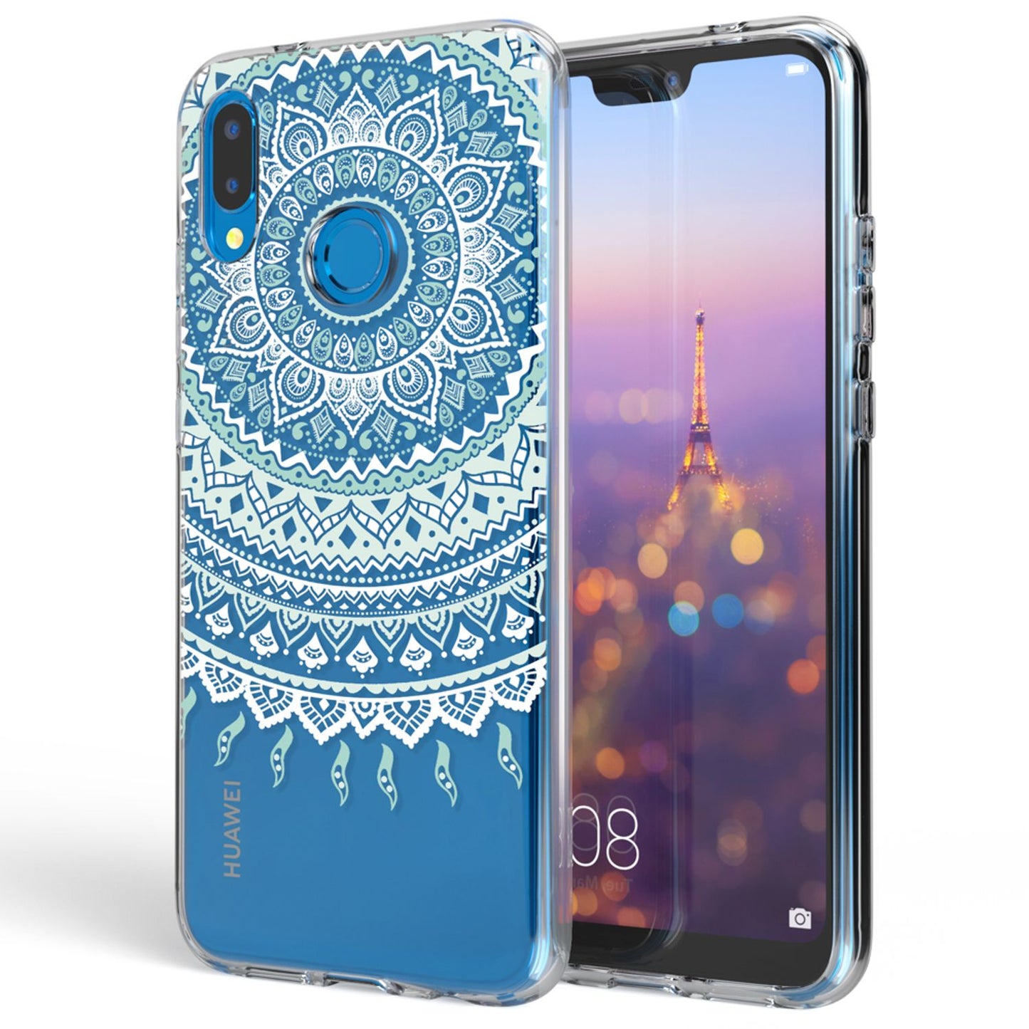 Huawei P20 Lite hulstur frá NALIA, þunnt sílikonhlífðarhulstur