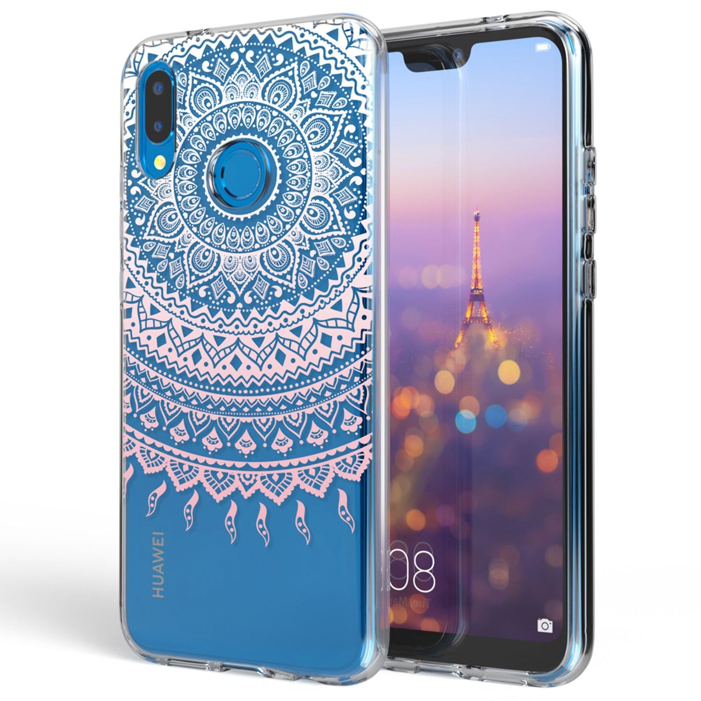 Huawei P20 Lite hulstur frá NALIA, þunnt sílikonhlífðarhulstur