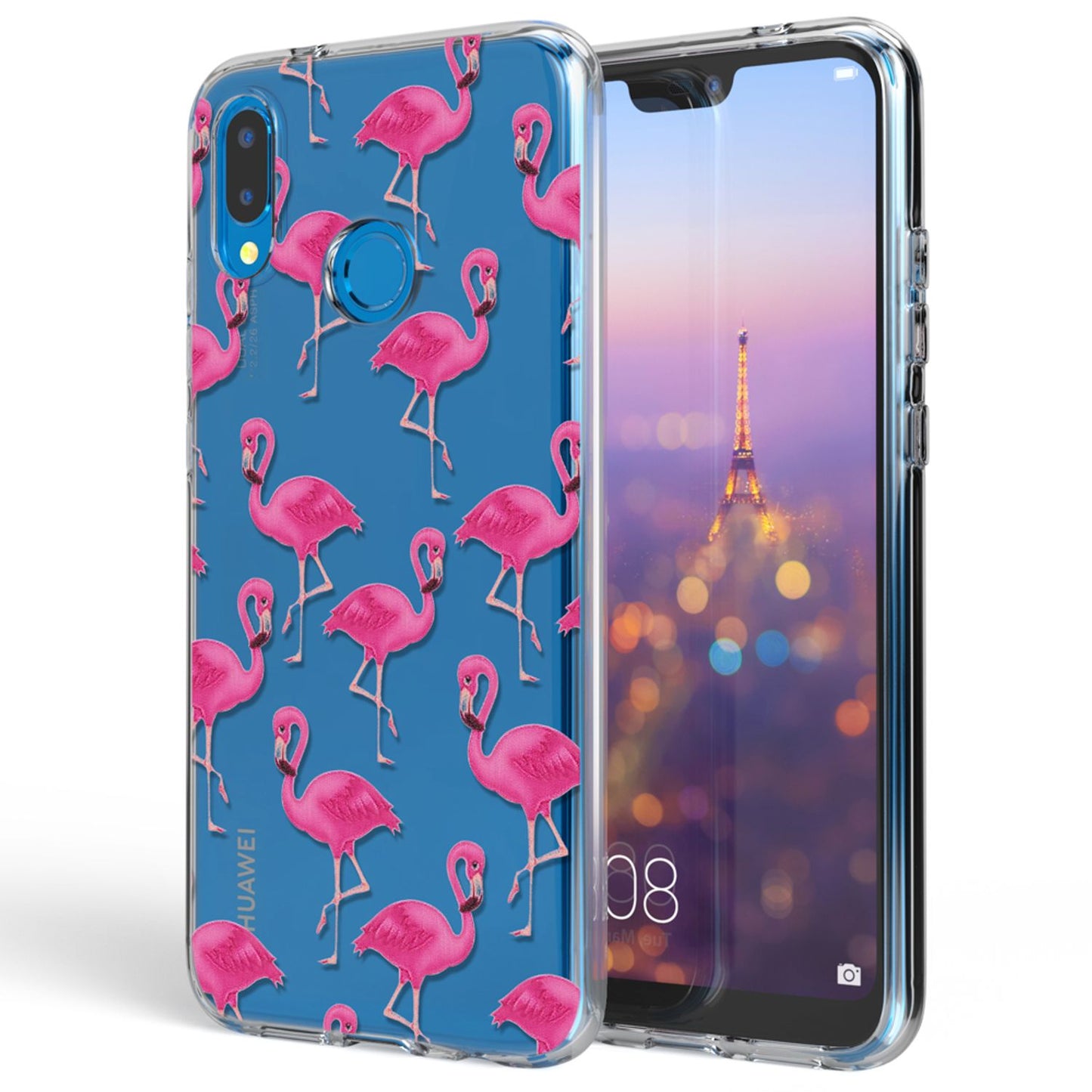 Huawei P20 Lite hulstur frá NALIA, þunnt sílikonhlífðarhulstur