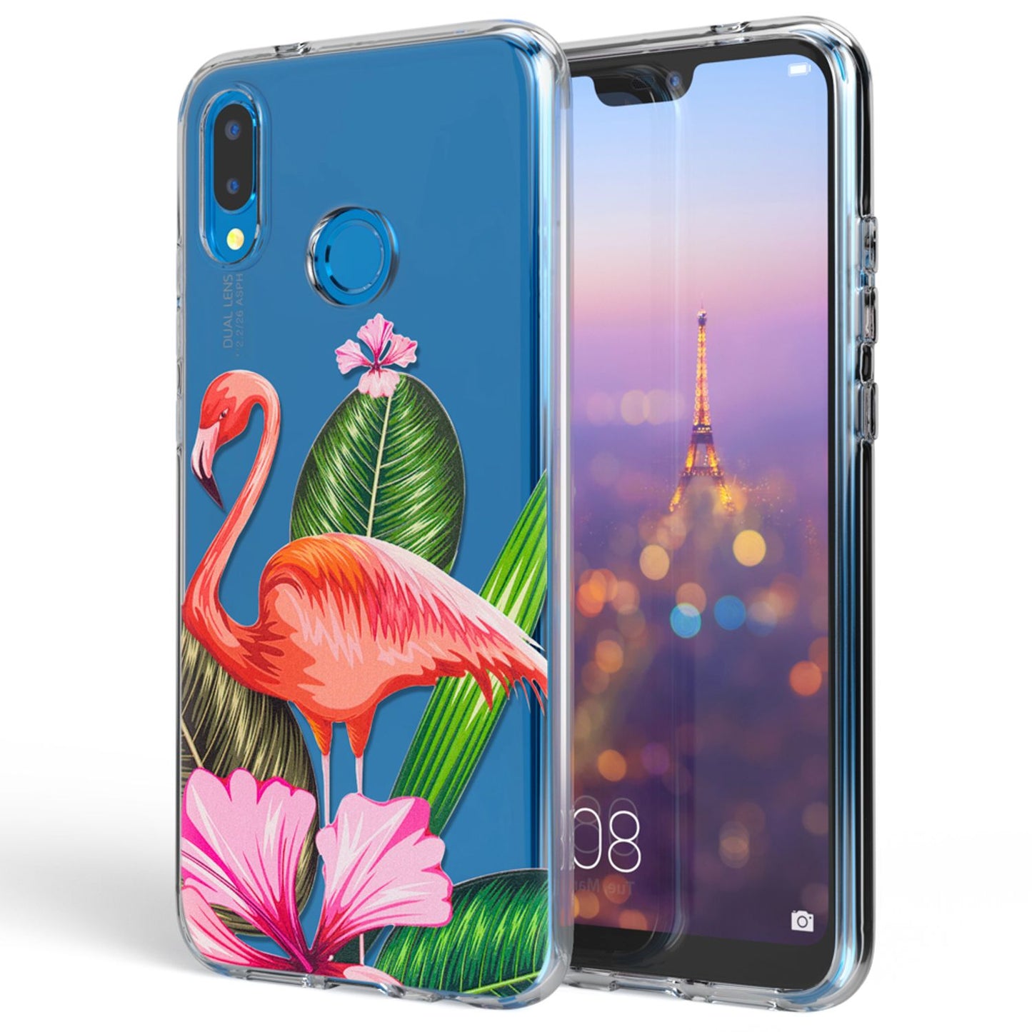 Huawei P20 Lite hulstur frá NALIA, þunnt sílikonhlífðarhulstur