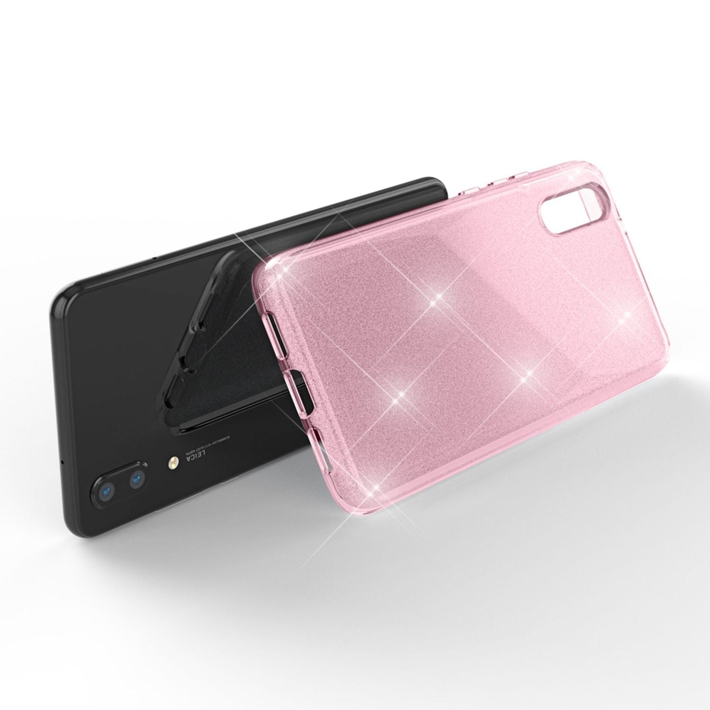 Huawei P20 símahulstur frá NALIA, glitrandi sílikonhulstur, verndandi glitrandi