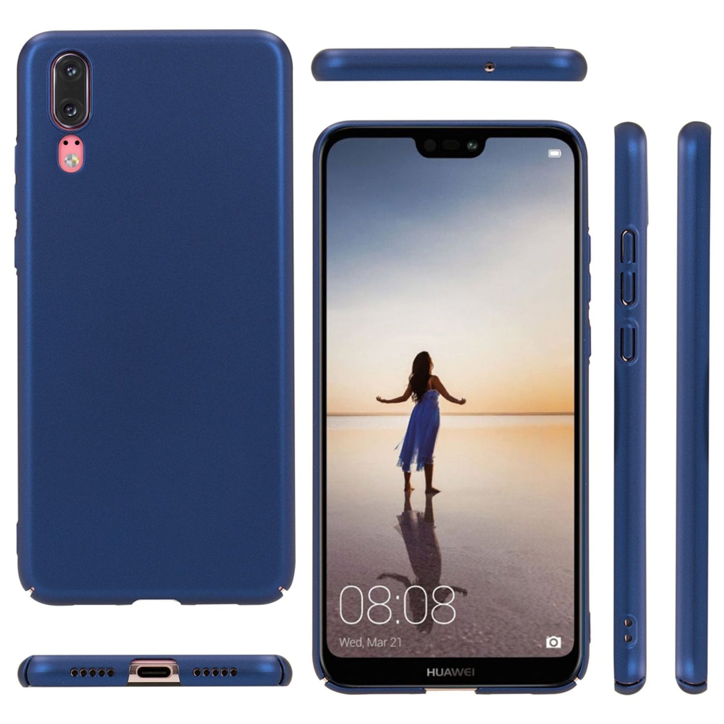Huawei P20 Handy Hülle von NALIA Dünnes Hard Case Schutz Etui Slim Matt Cover
