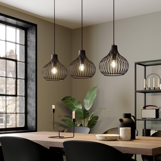 B-stock Lindby Frances hanging light hanging light lamp living room lamp 3 fl. E27 Brown