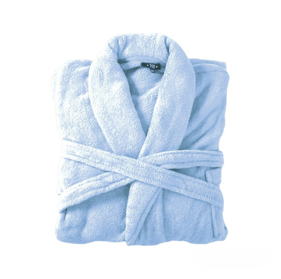 Bademantel flauschig » Saunamantel in Teddy-Plüsch Qualität » leichter/dünner Morgenmantel 100 cm lang » unisex