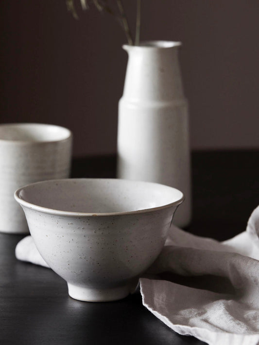 Frühstücksschale Pion grau/weiß