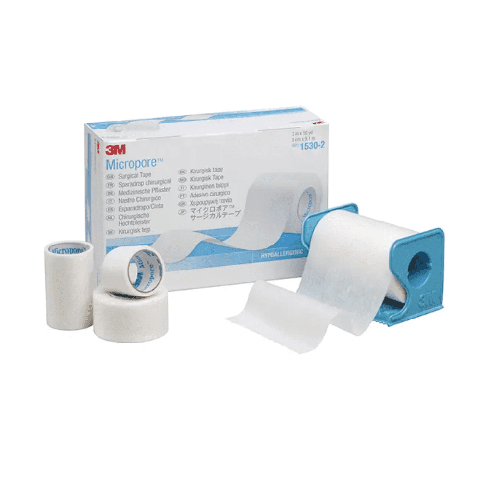 3M-Medica Micropore Pflaster, hautfarben - 12 Stück | Packung (12 Stück)