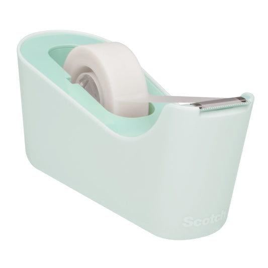 Scotch™ Klebeband-Abroller C18, Mint + Scotch® Magic™ Unsichtbares Klebeband, 19 mm x 33 m, 4 Rollen/Packung  | Packung (1 Stück)