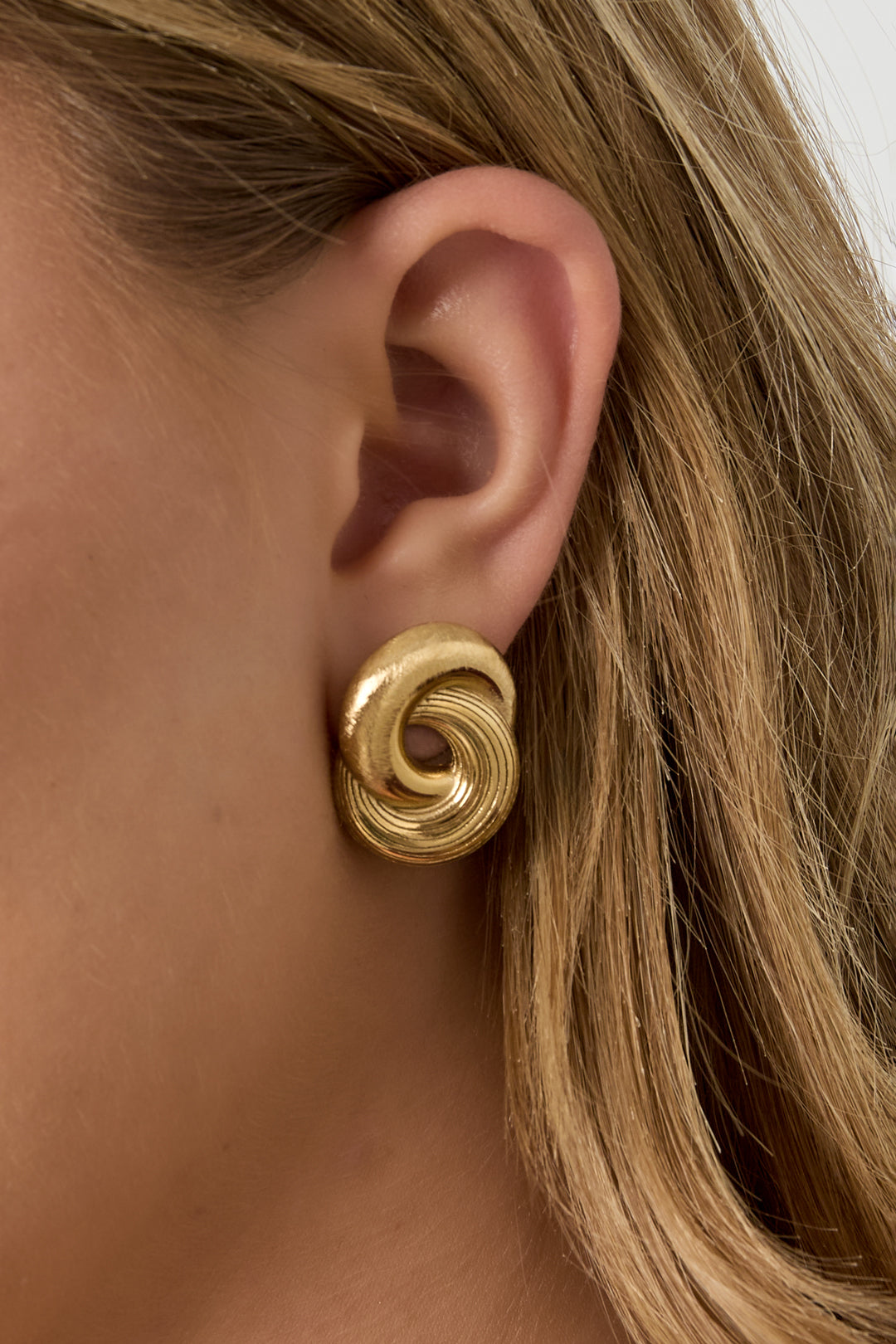 Infinity Twist Ohrringe - Goldfarben
