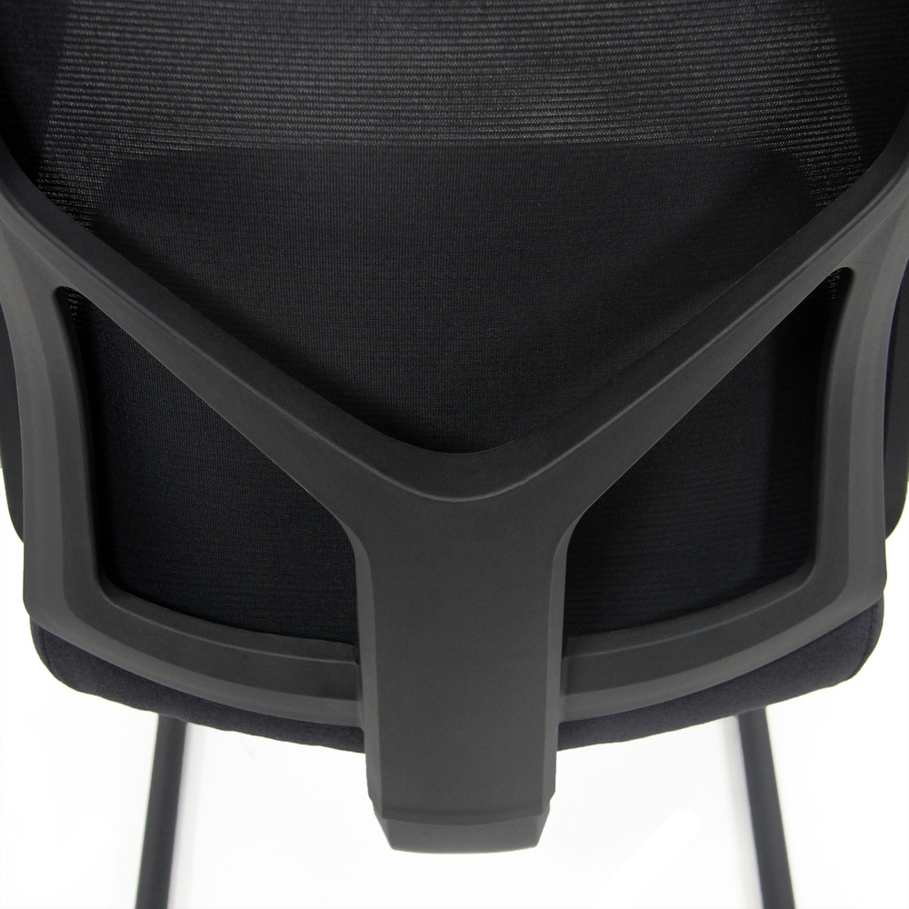 B-Ware Hjh Office Besucherstuhl Konferenzstuhl Stuhl Schwarz Armlehne Breton