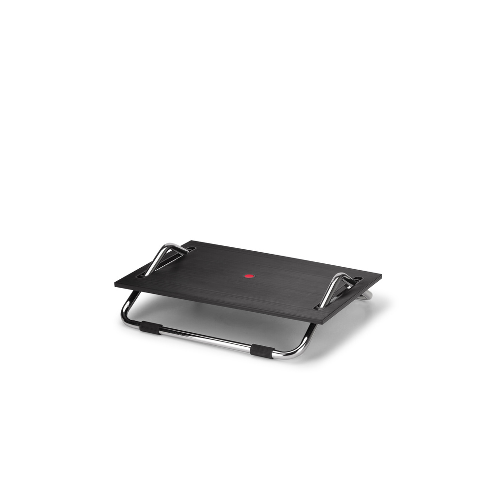 Fótskemill úr Hjh Office, Podi III, stillanleg úr plasti, svartur, á lager