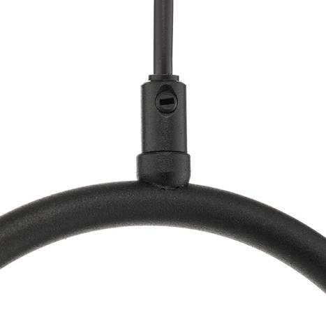 B-lager Jupiter hengiljós Samba hengilampi ljósalampi ópalgler svartur ein pera