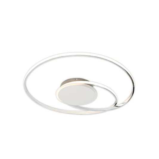 B-grade Lindby Dorle LED ceiling light, ceiling lamp, ceiling light, chrome, ø 60 cm 