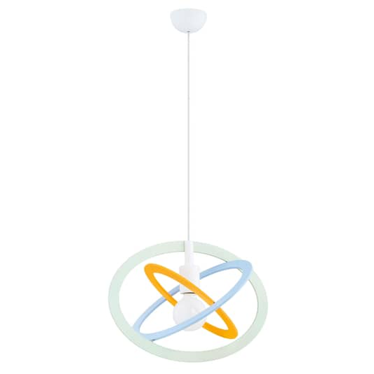 B-grade Euluna children's room pendant light, pendant lamp, lamp, light Dezon white blue IP20 
