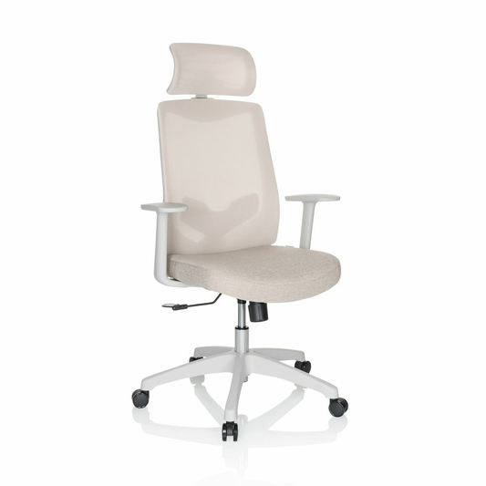 B-stock Hjh Office Mikeo W Home Office Chair Beige Swivel Chair Work Chair Chair B78