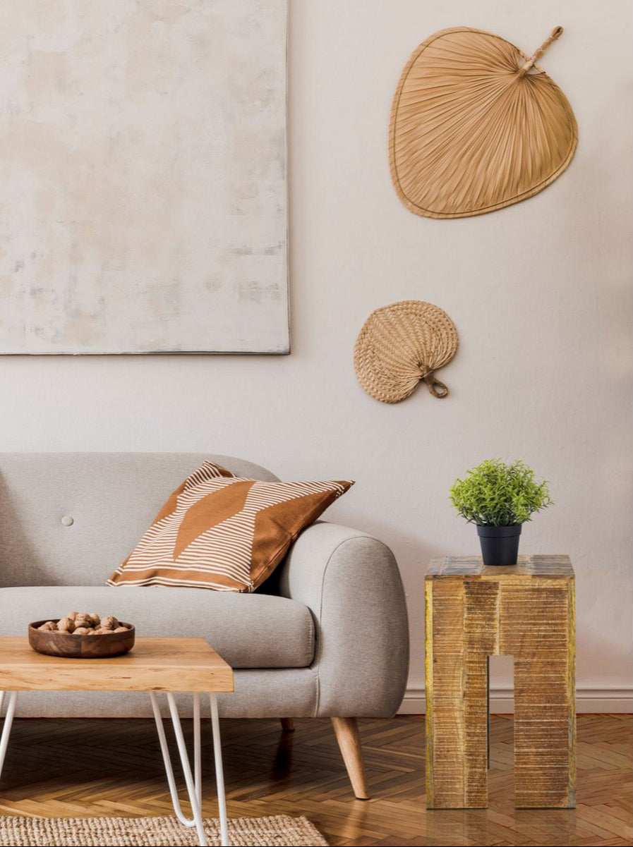 Hocker quadratisch - 28 x 45 x 28 cm - Blumenhocker Blumensäule - Mangoholz