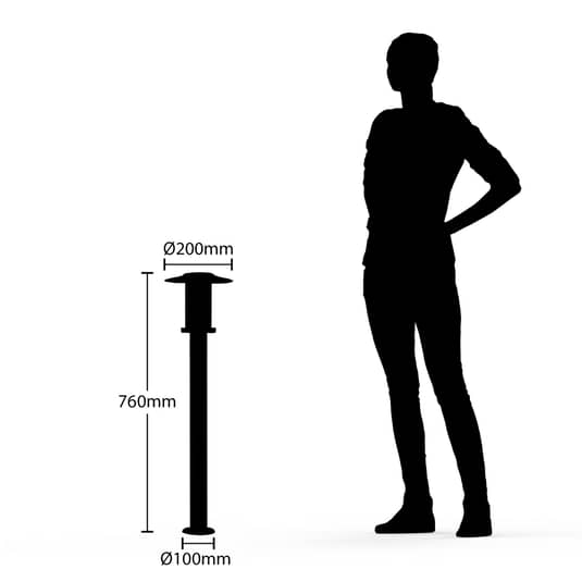 B-flokks LED götuljós Gregory, götuljós, garðlampi, standljós, standljós, ljós