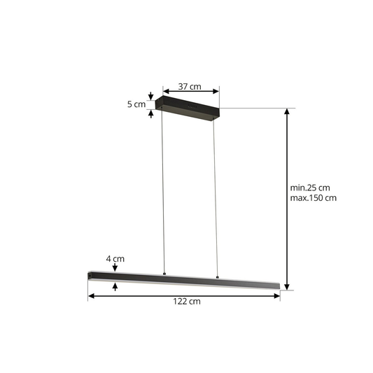 B-Ware Lucande Pendolo Led Hängeleuchte Hängelampe Leuchte Lampe Pendelleuchte Licht409