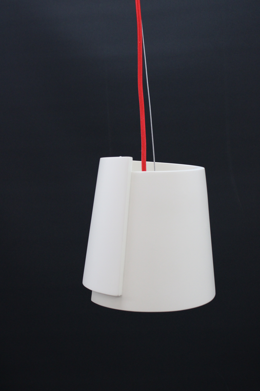 B-flokks Deko Light hengiljós Twister I loftlampi hvítur ø 18 cm